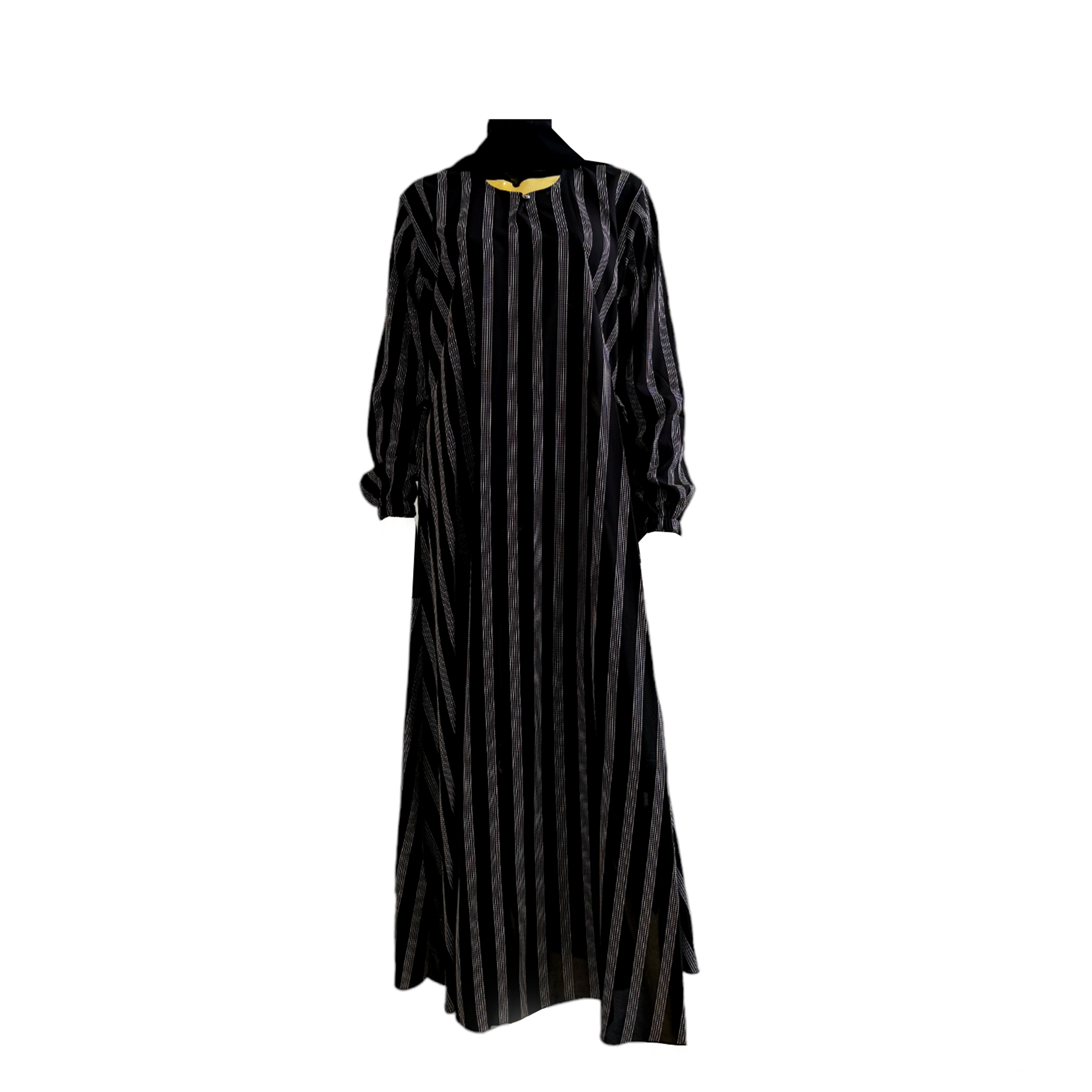 Minimalist Striped Abaya
