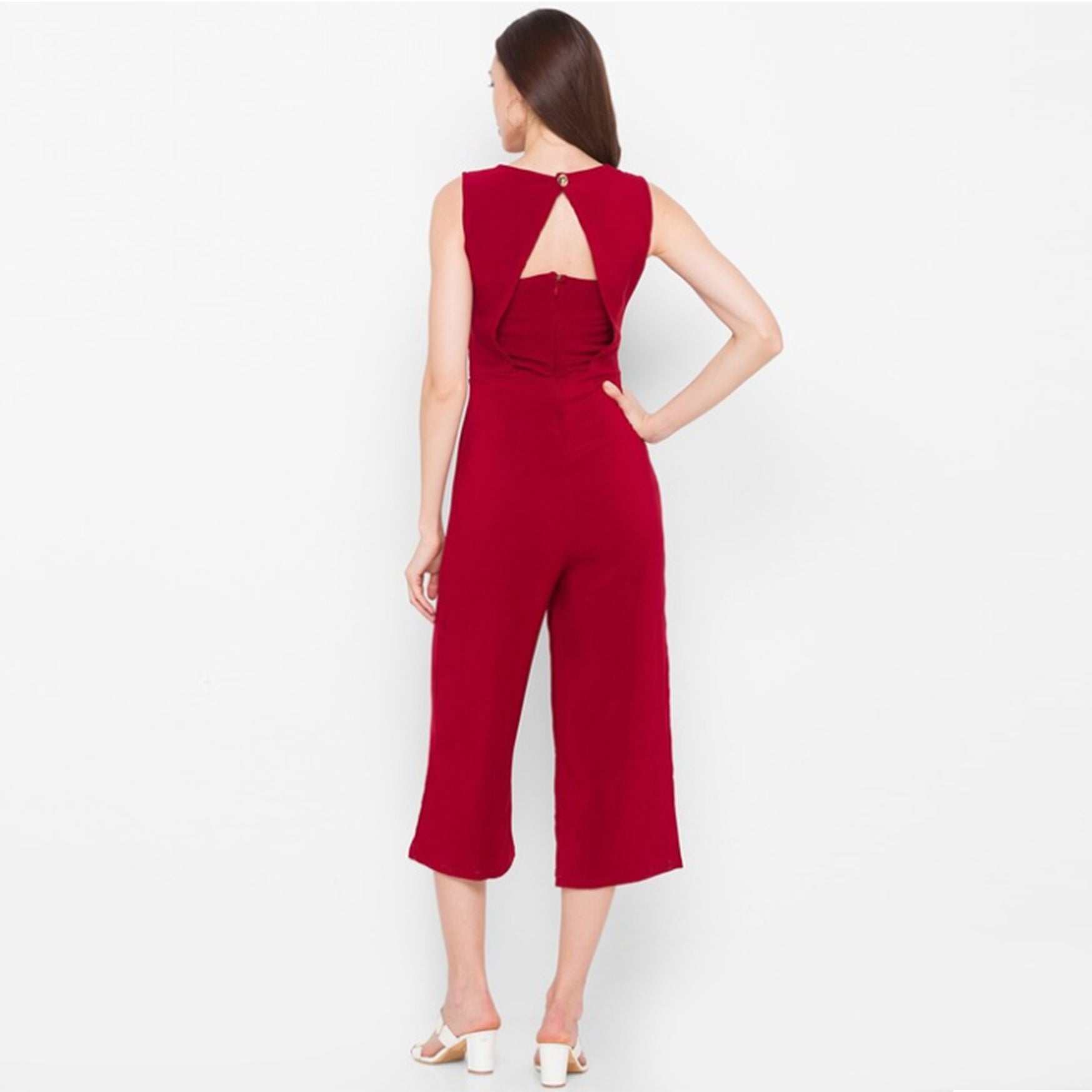 Maroon Basic Jumpsuit