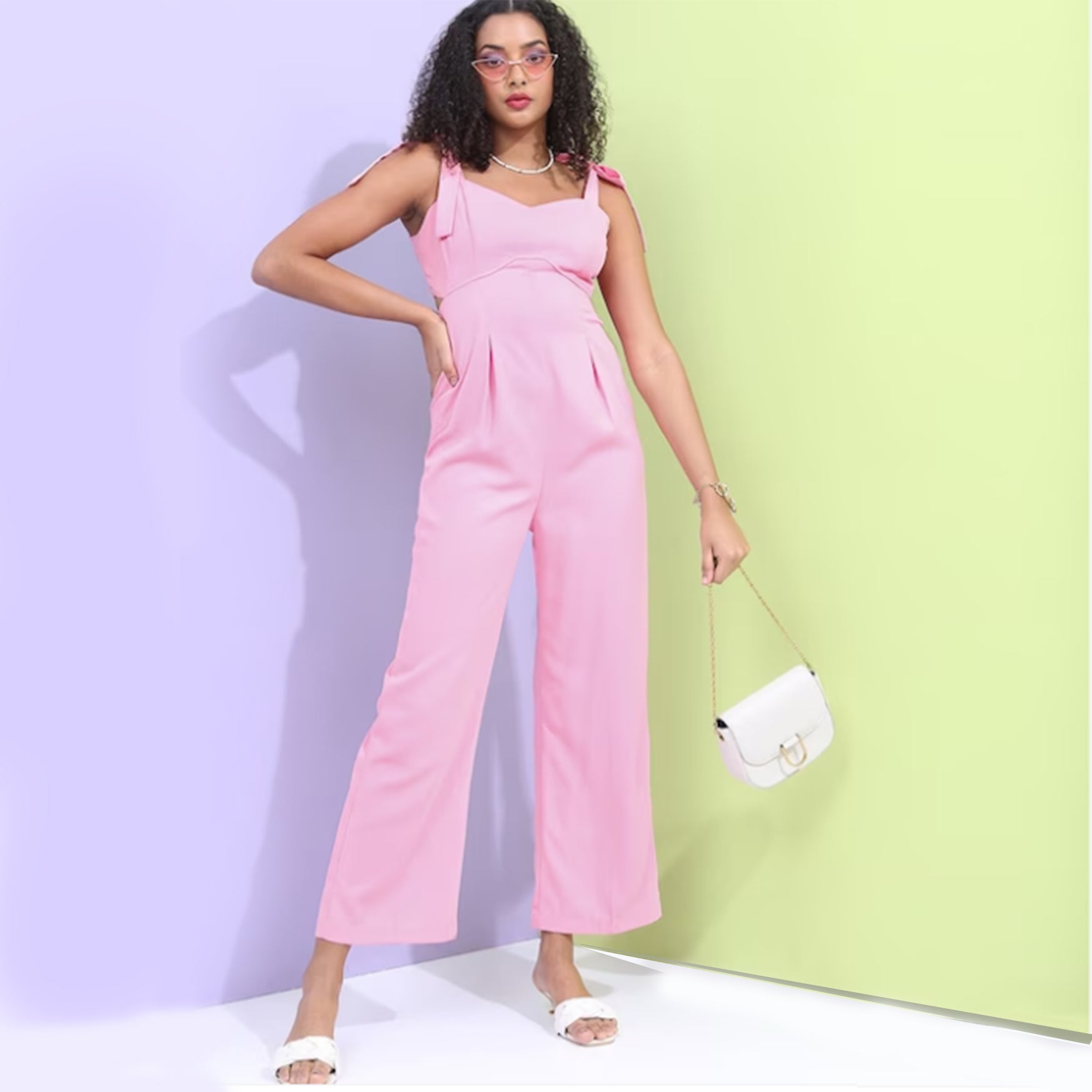 Sleeveless Cut-Out Basic Jumpsuit