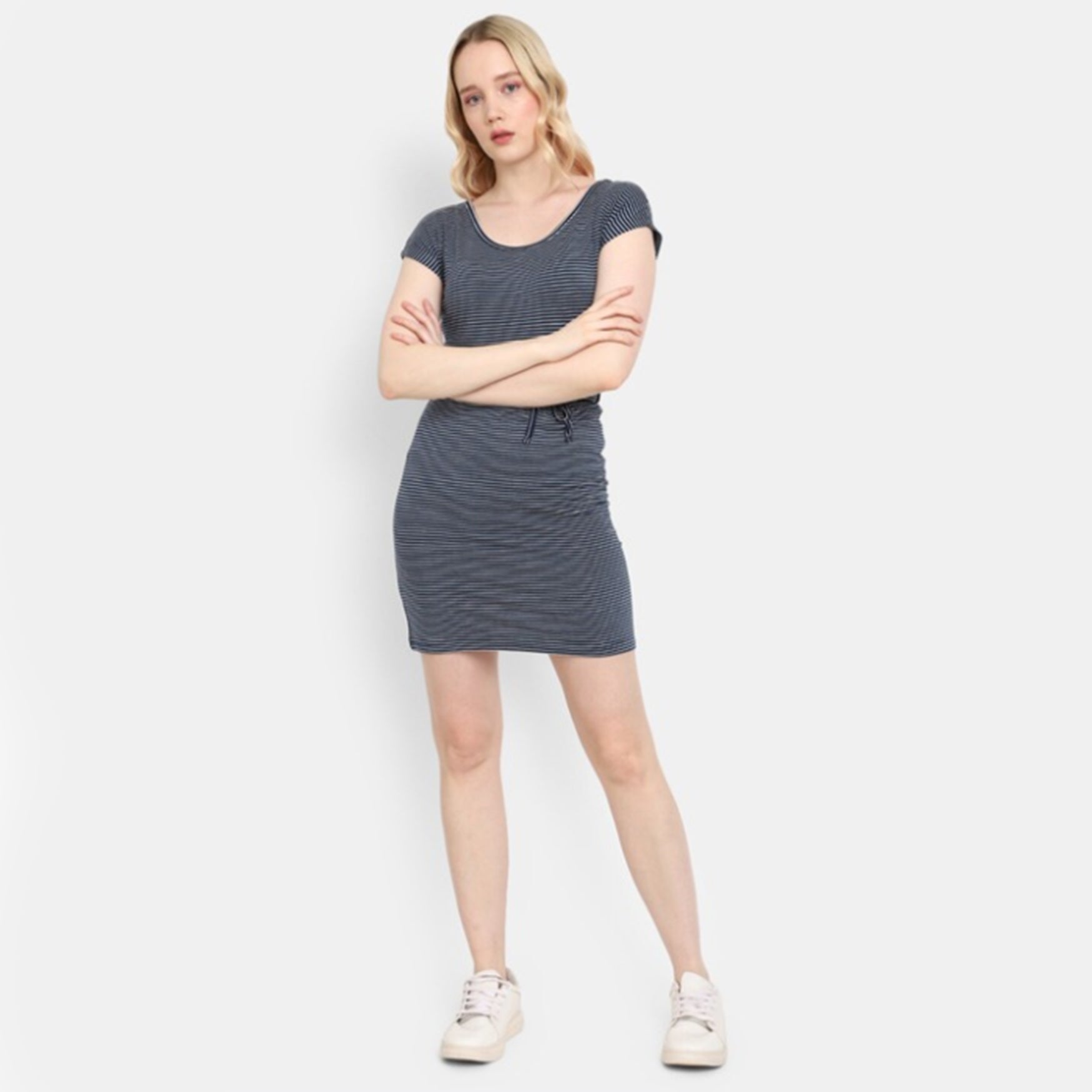 Striped Mini T-Shirt Dress