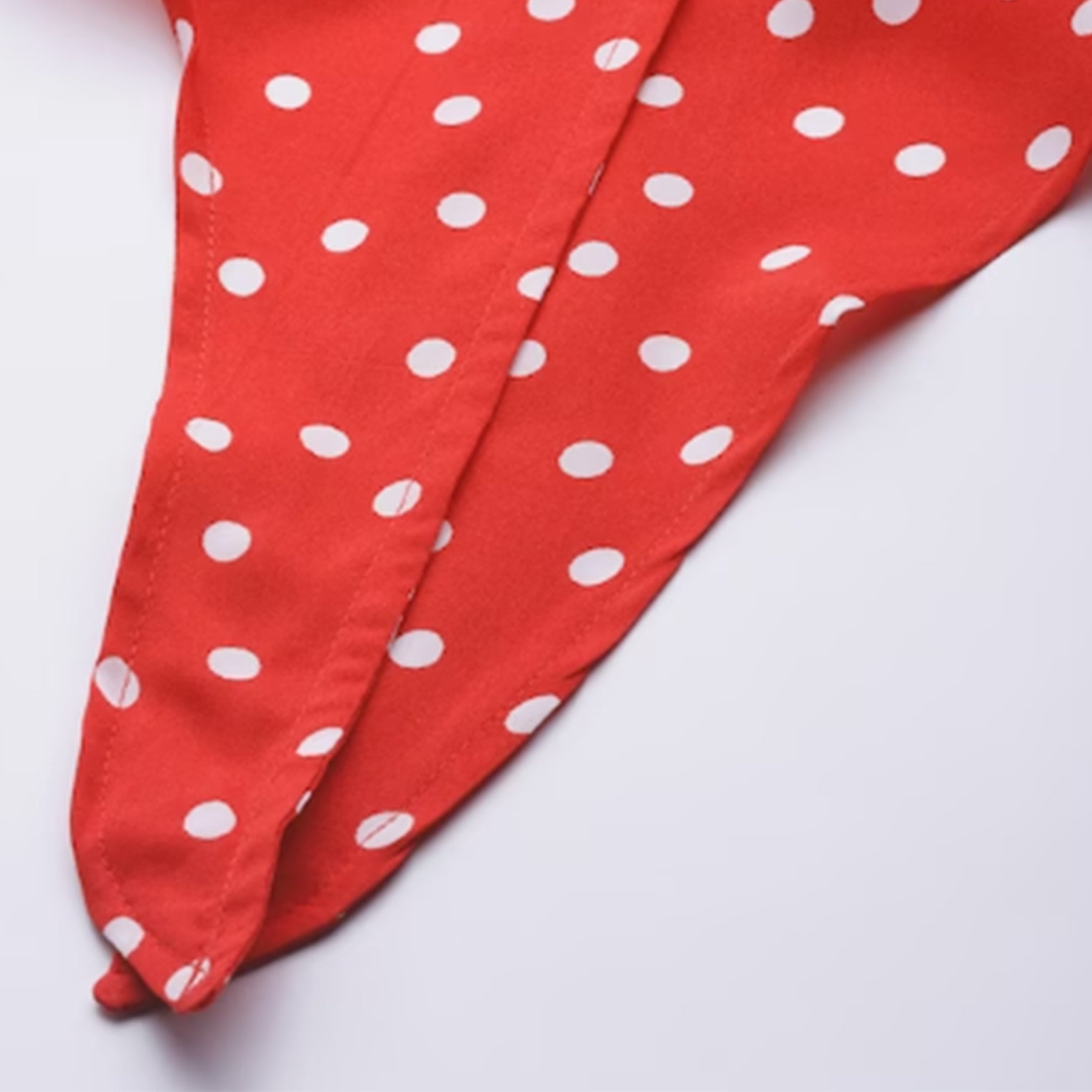 Women Red & White Polka Dot Printed Casual Shirt with Knot detail