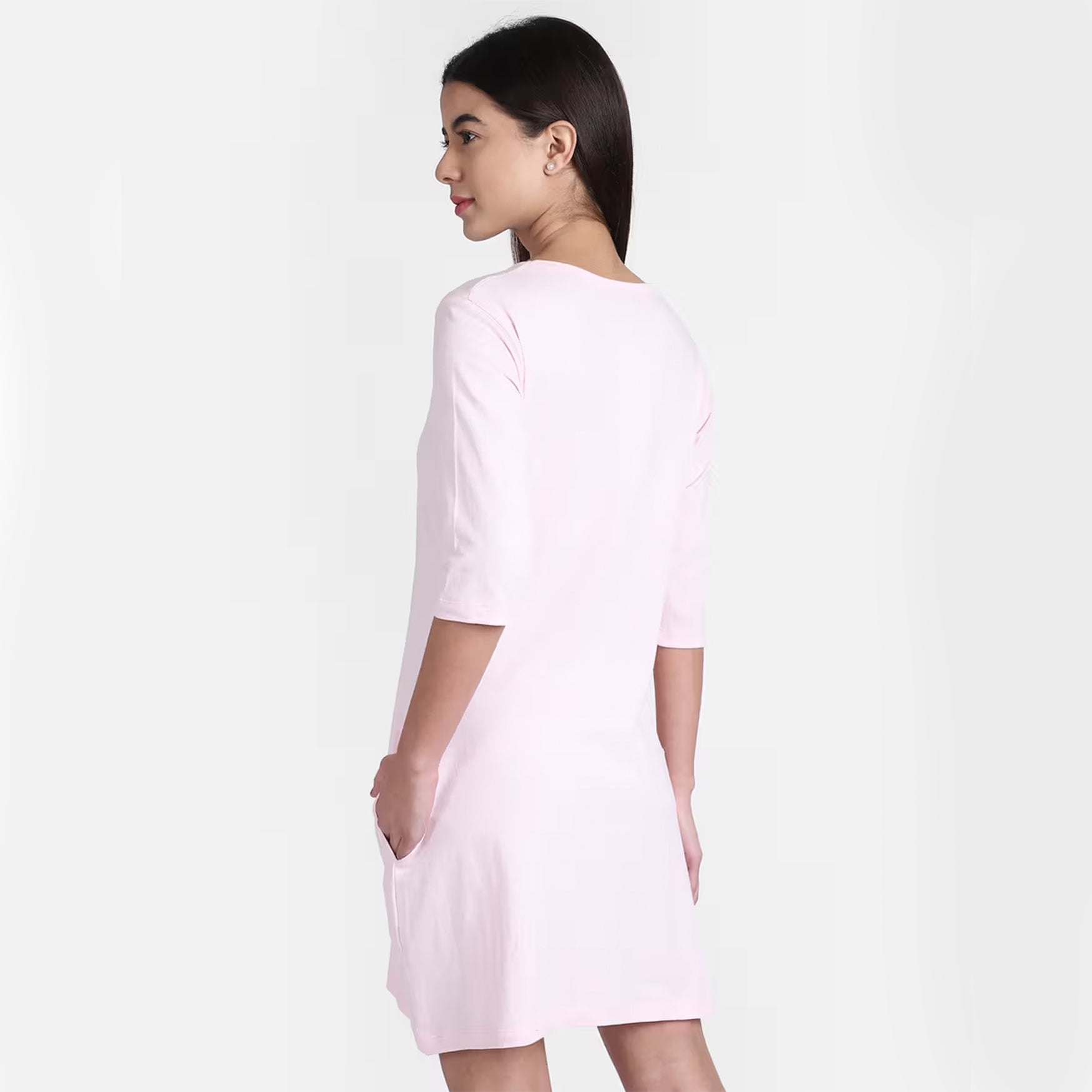 Free Authority Peanuts Featured Pink Dress For Women (M)