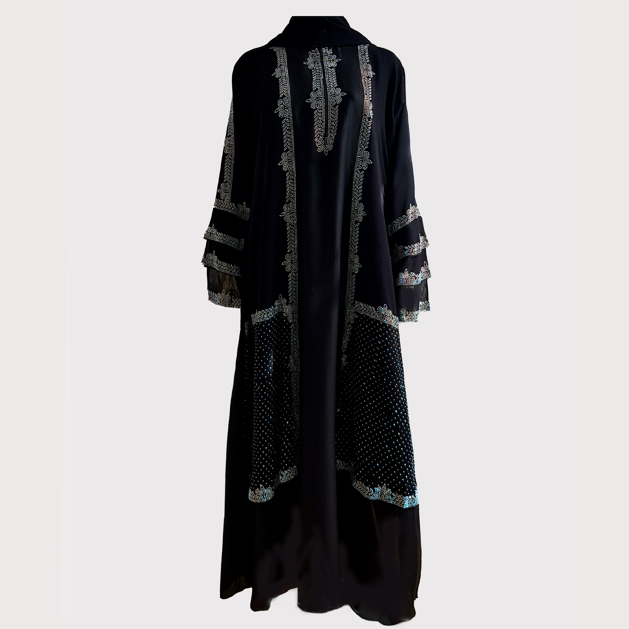 Exquisite Embellished Rhinestone Abaya