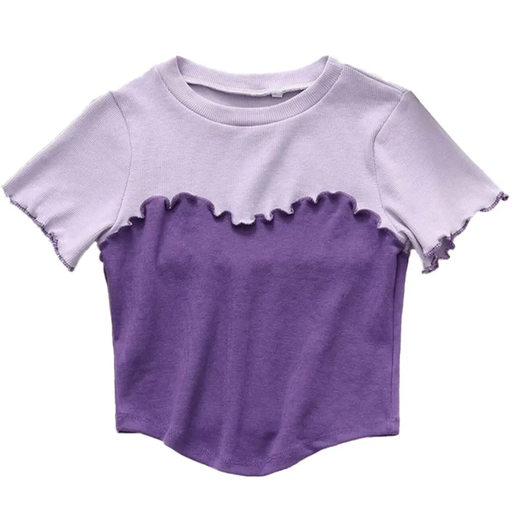 Khhalisi Crop Top for Womens Purple (S)