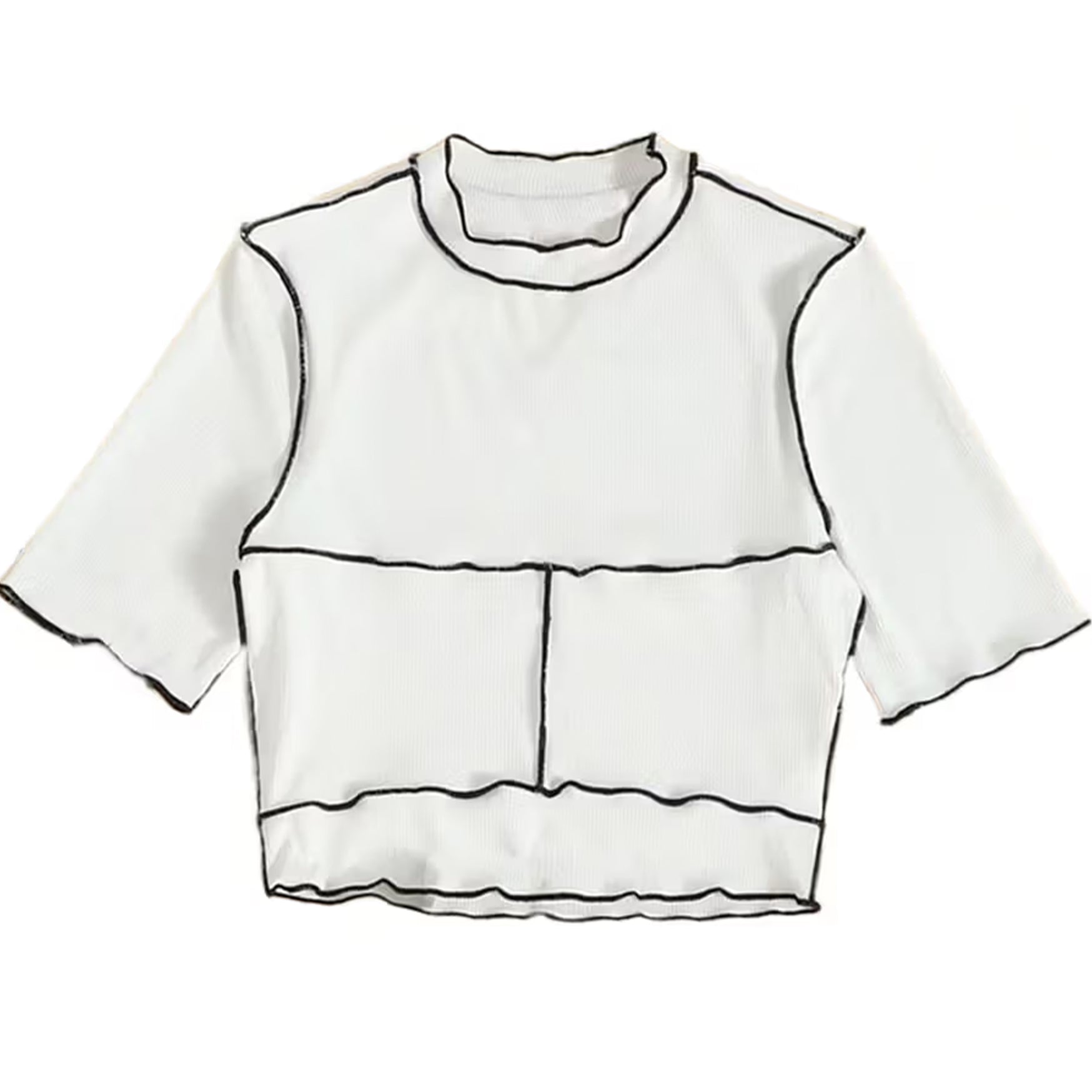 Khhalisi High Neck Croptop for Womens (S)