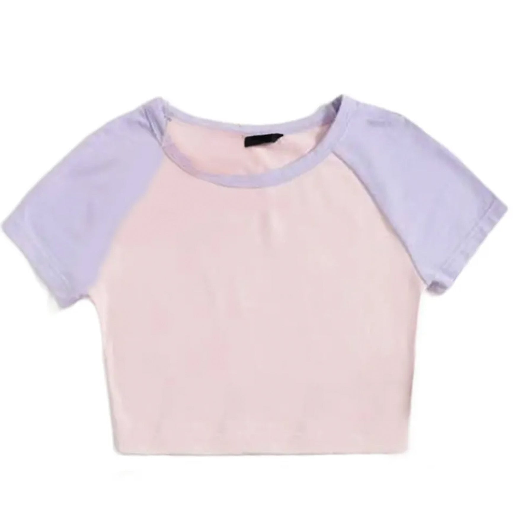 Khhalisi Rib Crop Tops Pink for Womens (S)