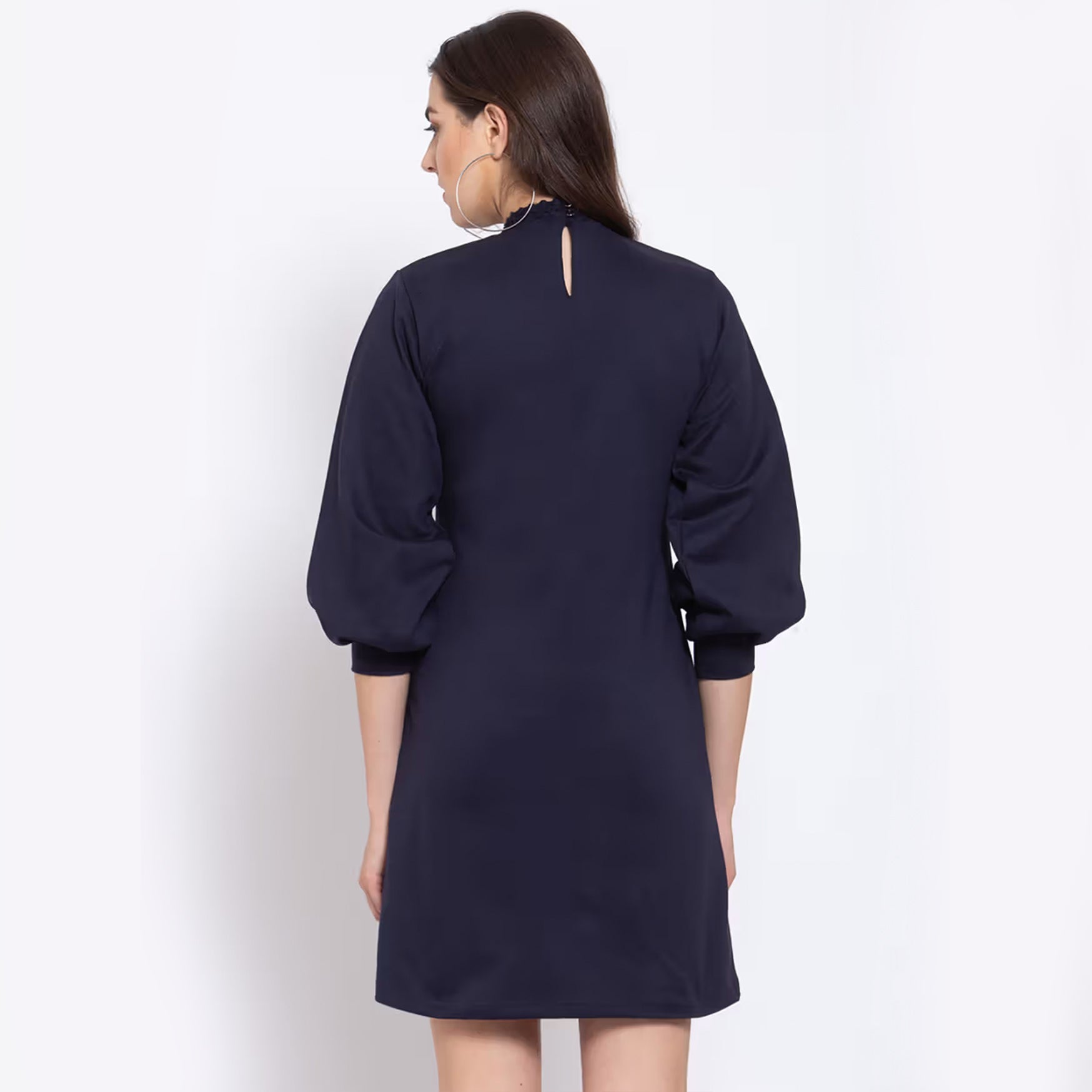 Navy Blue Sheath Dress (M)