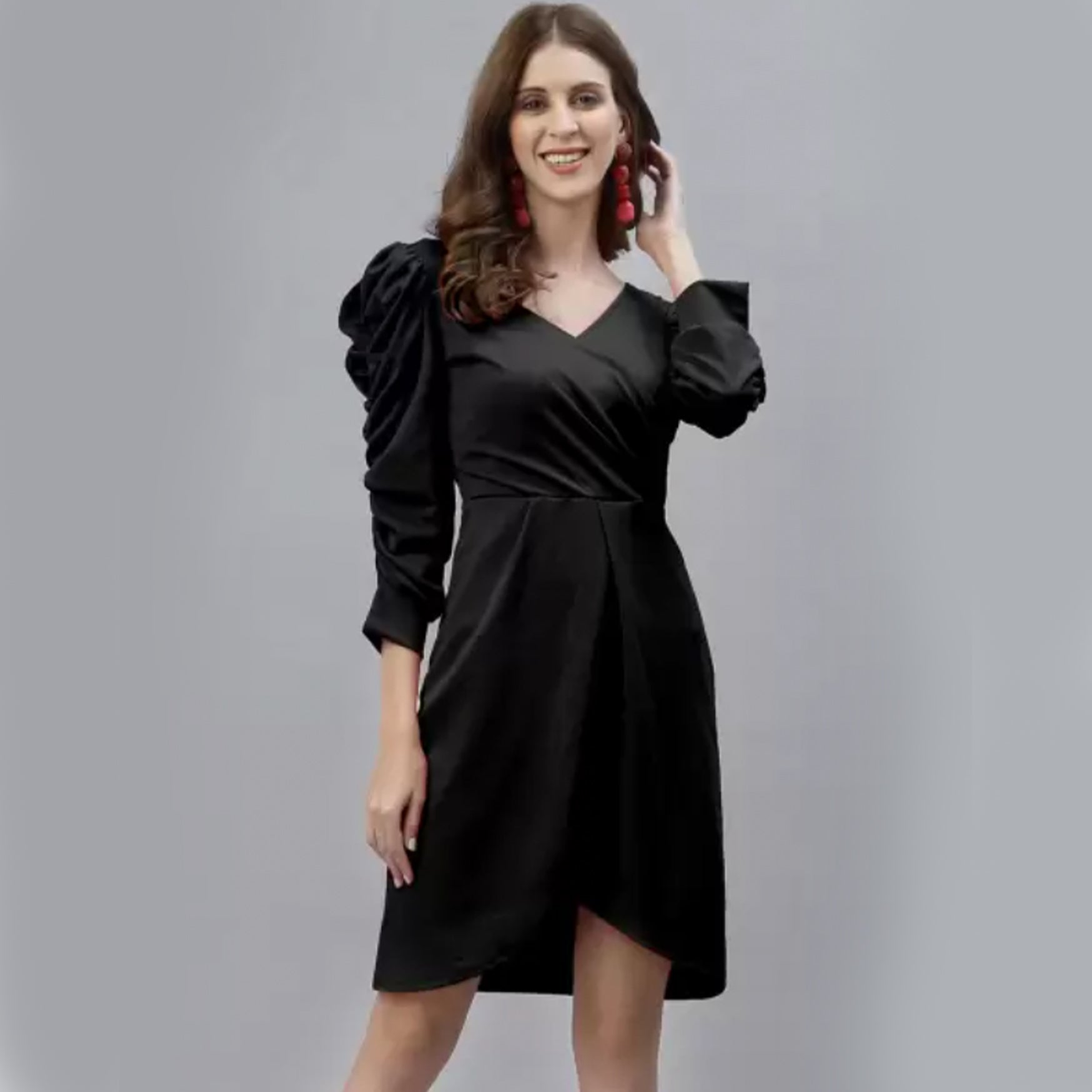 Selvia Women Bodycon Black Dress