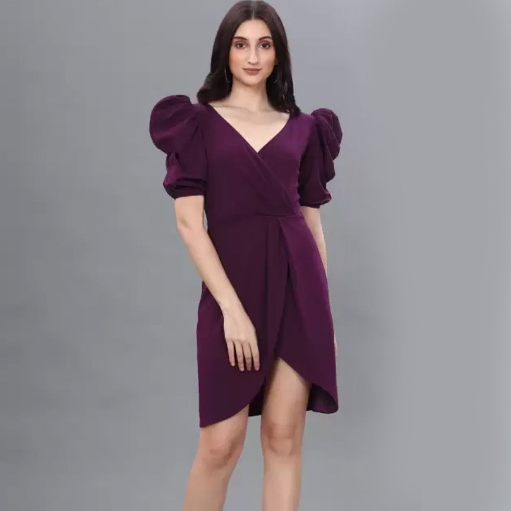 Selvia Women Bodycon Purple Dress